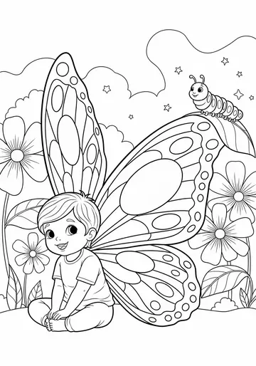 Magical Garden Adventure Yoga Coloring Pages