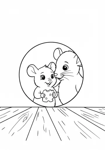 Thanksgiving Day Tilly Mouse's Adventure Coloring Pages