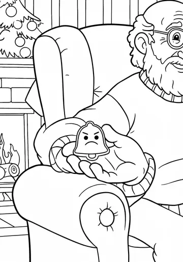 Grumble-Bell Meets Grandpa Coloring Pages