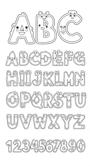 ABC Coloring Page for Kids: Printable Alphabet Fun!