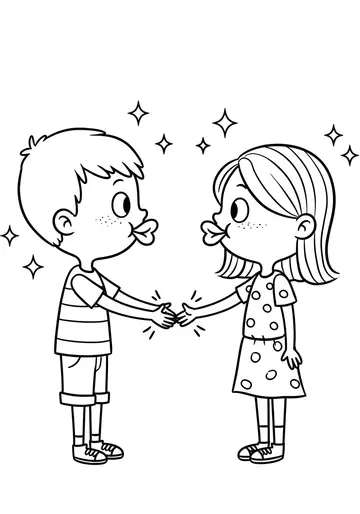 Friends Discover Secrets Kindergarten Coloring Pages
