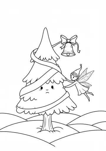 Magical Forest Tree Coloring Pages for Kids