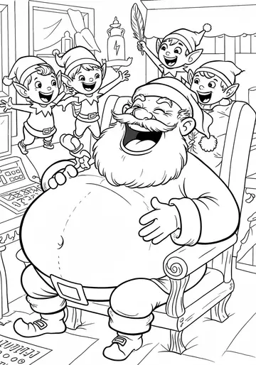 Santa's Lost Laugh Coloring Pages