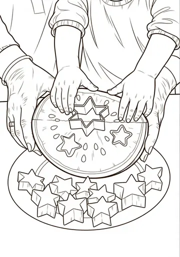 Joyful Surprise National Watermelon Day Coloring Pages