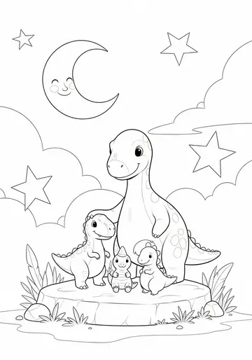 Night-Time Playground Coloring Pages