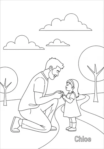 Park Echo Adventure happy fathers day Coloring Pages
