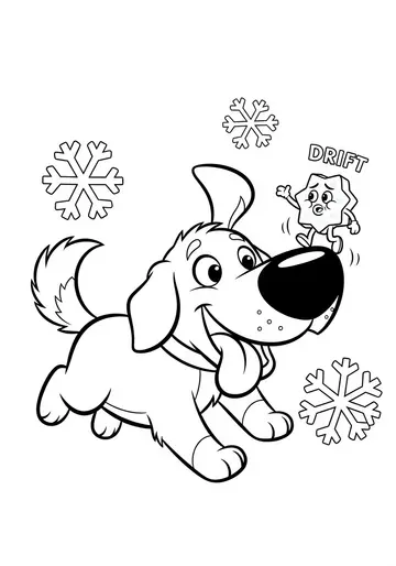 Grumpy to Happy Snow Day Coloring Pages