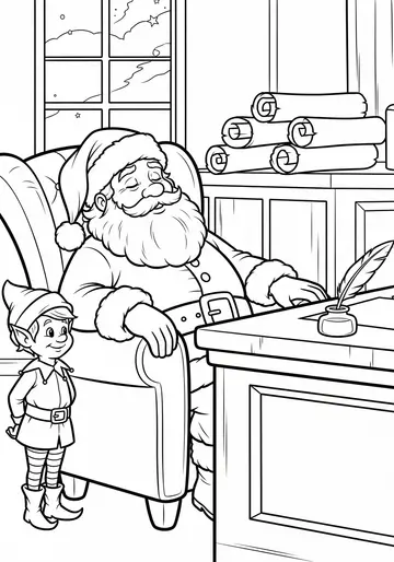 Christmas Quiet Time Coloring Pages