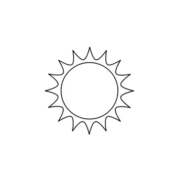 Sun Coloring Page