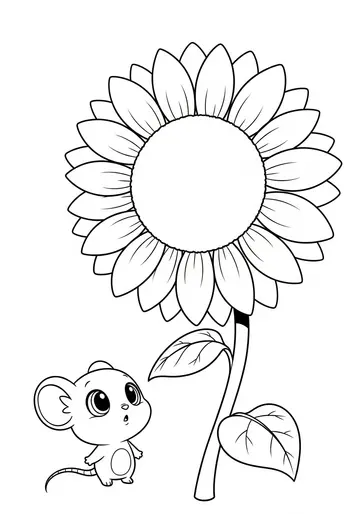 Milo's Spring Seed & Flower Coloring Pages