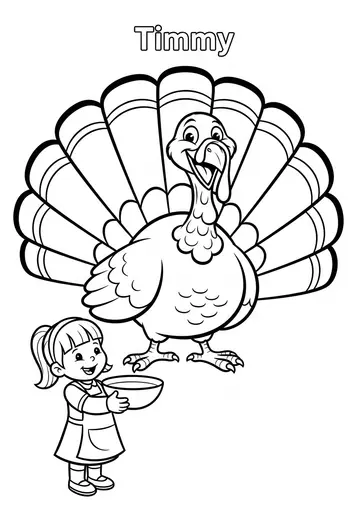 Wobble Gobble & Learning Thanksgiving Coloring Pages