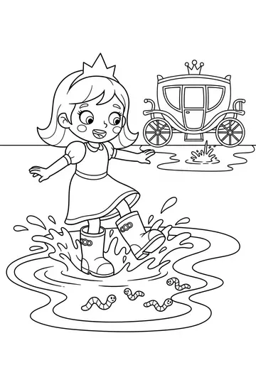 Princess Penelope's Puddle Palace Coloring Pages