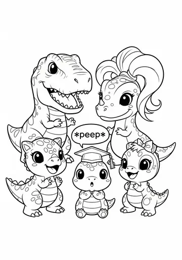 Roaring Contest Time Coloring Pages
