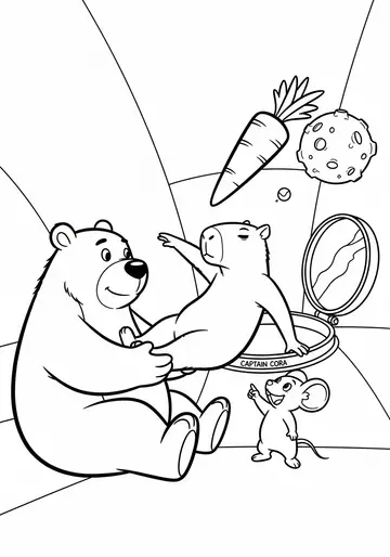 Team Rescue Crewmate Coloring Pages for Ages 3-5