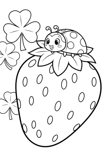 Lucky Ladybug St. Patrick's Day Coloring Pages