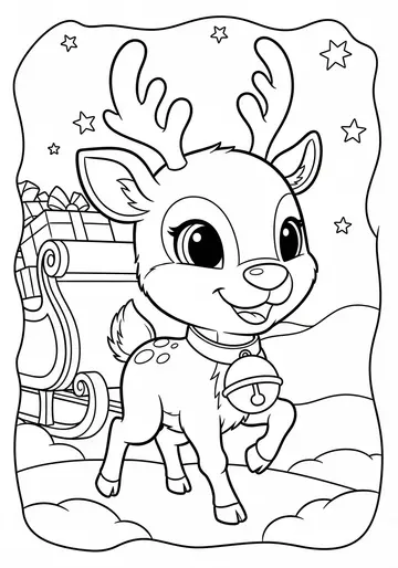 Cozy Christmas Stories Coloring Pages for Kids