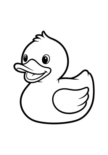 Happy Ducky Coloring Fun!