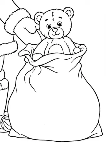 Barnaby the Cuddly Bear Coloring Pages