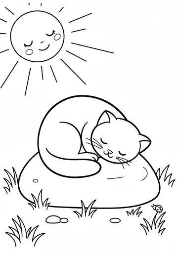 Jasper's Sun-Blanket summer Nap Coloring Book