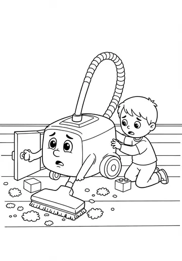 Hungry cute Machine Coloring Pages for Ages 3-5
