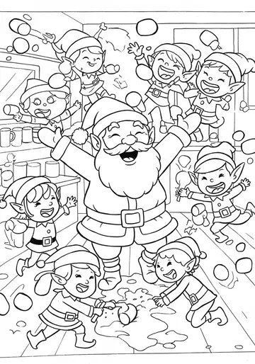 Playful Marshmallow Fun Coloring Pages for 3-5