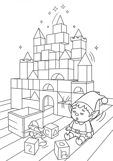 1 Magical Invention Santa's Workshop Coloring Page