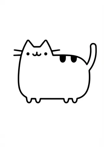 Pusheen Coloring Page