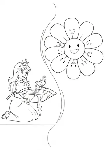 Kindness Garden Princess Rosie Coloring Pages