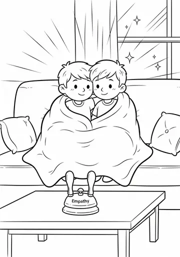 Sam & Tom's Empathy Bell Coloring Pages