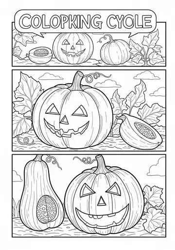 16. The Little Seed's Journey Thanksgiving Coloring Page