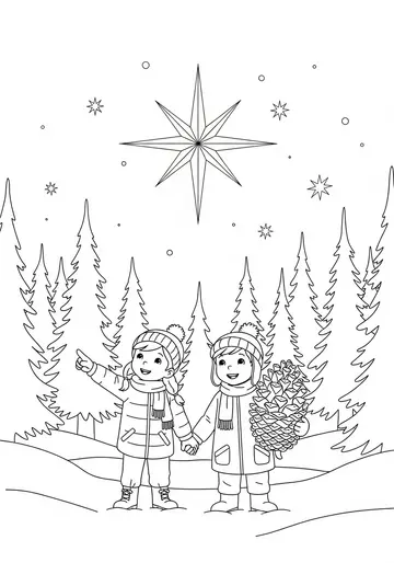 Lily & Noah's Starry Way Home Coloring Pages