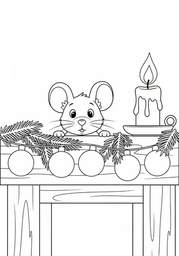 Cozy Winter Evening Coloring Pages for Preschoolers