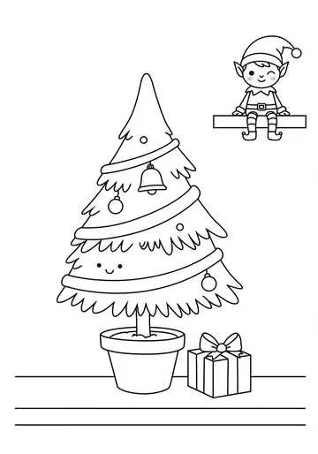 The Tiniest Tree Coloring Pages for Toddlers