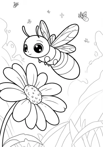 Finley's First Flicker July Coloring Pages for Ages 3-5