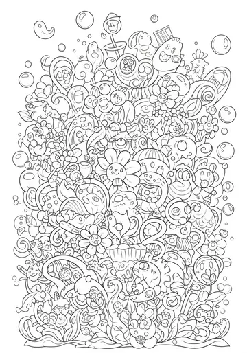 Loaf Cat's Garden of Sneezes Coloring Pages