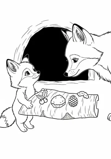 Finley Fox Discovers the Forest Coloring Pages