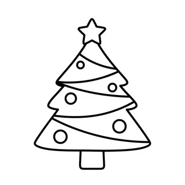 Christmas Tree Coloring Page - Free Holiday Fun!