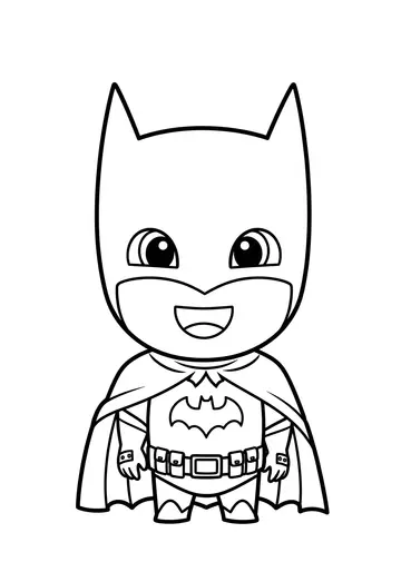 Finally, a Batman Coloring Page Kids Love