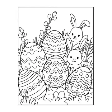 Easter Egg Coloring Page – Free Printable Fun for Kids