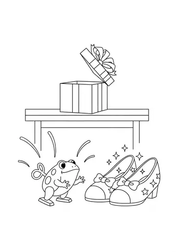 Morning Surprise happy birthday Coloring Pages