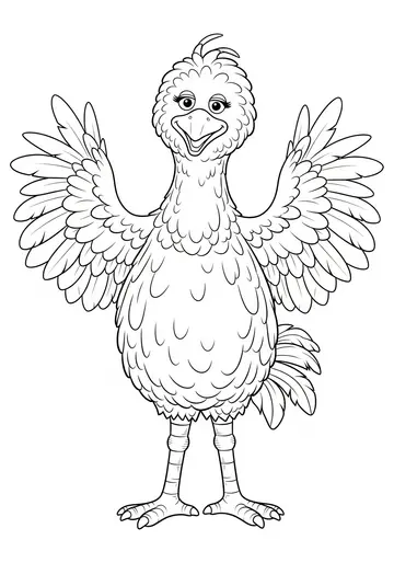 Big Bird Coloring Page - Friendly Giant Fun