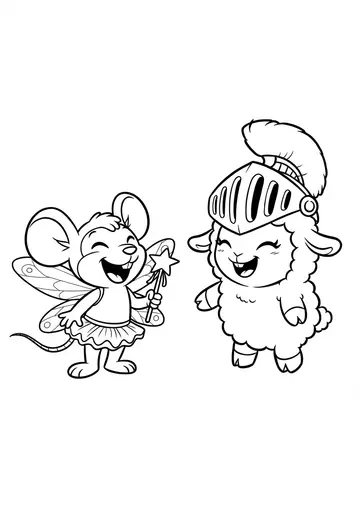 1 Funny Costume Mix-Up Halloween Coloring Pages