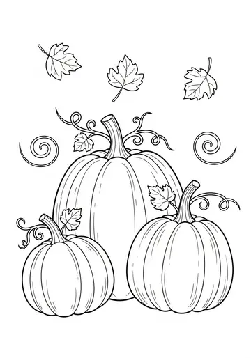 Pumpkin Patch Coloring Page