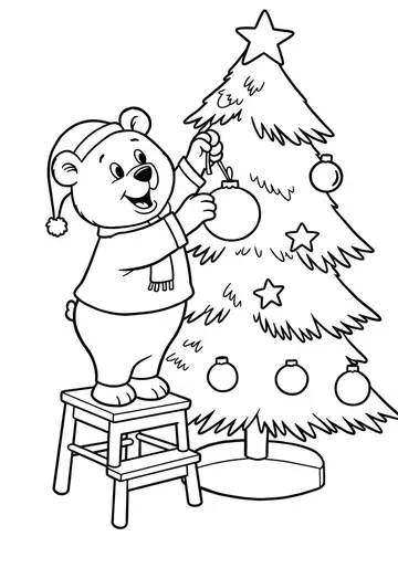 Magical Christmas Friends Coloring Pages for Kids