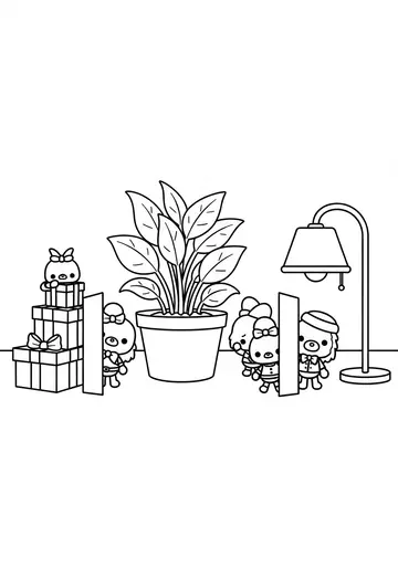 Secret Crumpet Party Coloring Pages