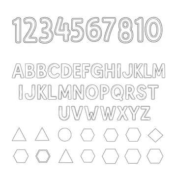 Simple Numbers Coloring Sheet for Kids