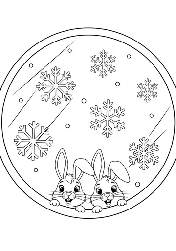Lily and Leo's Snowflake Wish Coloring Pages