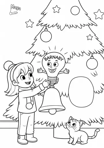 Magical Barnaby the Bulb Coloring Book Pages