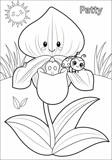 Orchids Patty's Kindness Adventure Coloring Pages