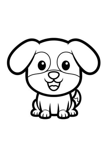 Palooza! A Happy Dog Coloring Page Fun!